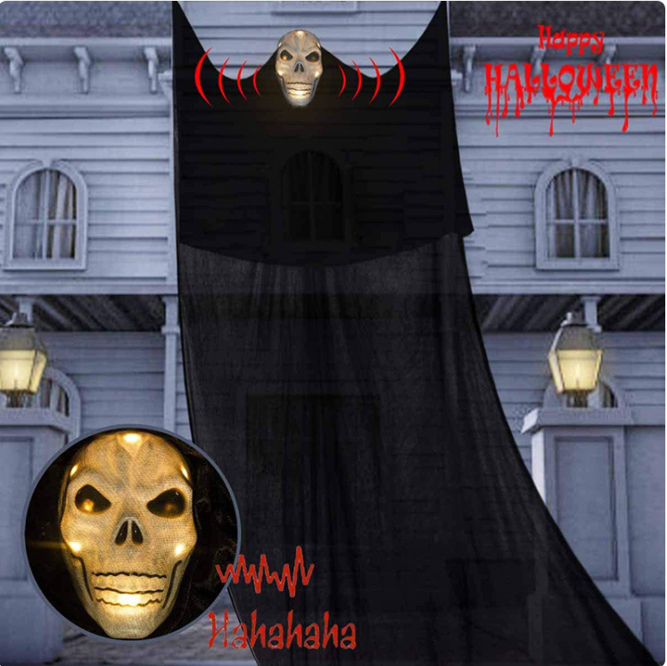 LED Hanging Skull Ghost – Halloween Decoration