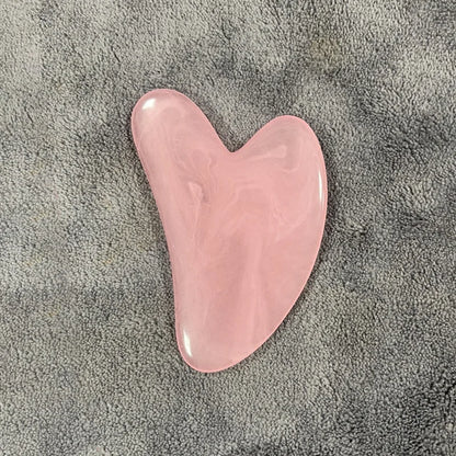 Natural Stone Jade Gouache Scraper Rose Quartz Facial Gua Sha Tools Face Lifting Massager Firm Skin Care Guasha Board Massager