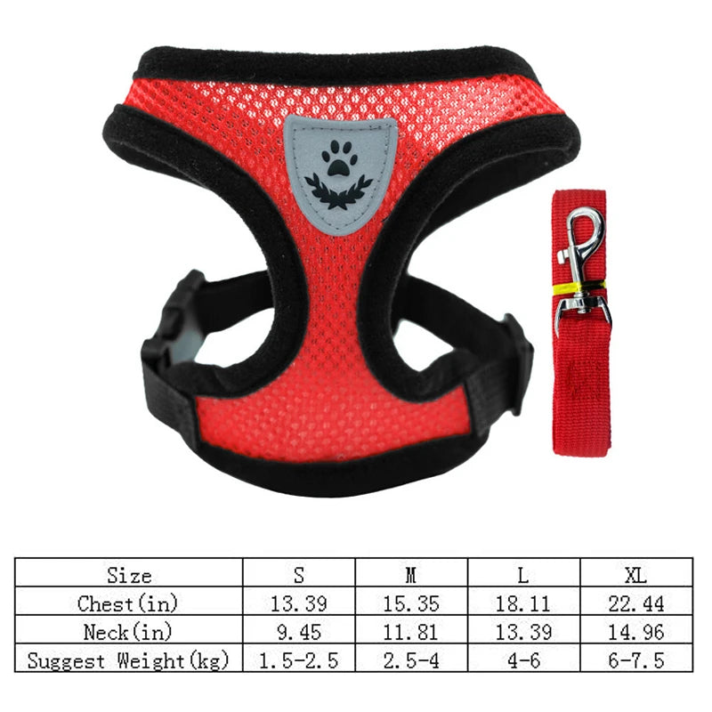 SwiftHaven mesh dog harness buckle close-up