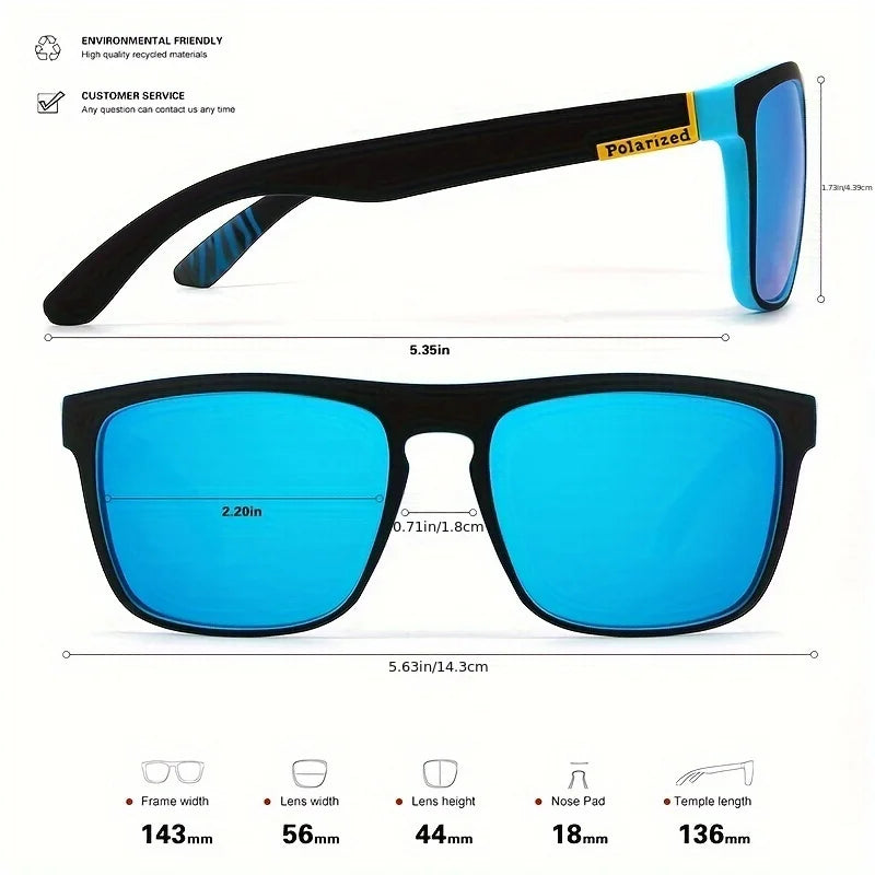 SwiftHaven polarized sunglasses side arm detail