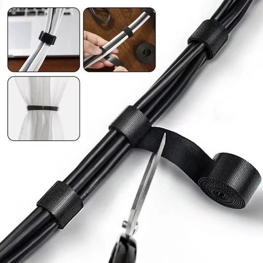 Cable Organizer Cable Management Wire Winder Tape Earphone Mouse Cord Management Ties Protector