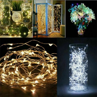SwiftHaven warm white LED string lights for bedrooms