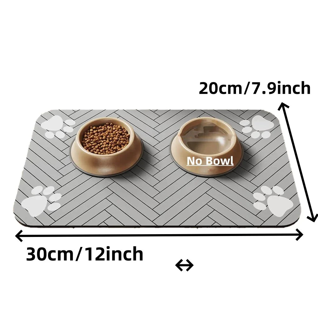 SwiftHaven easy-clean pet feeding mat for cats