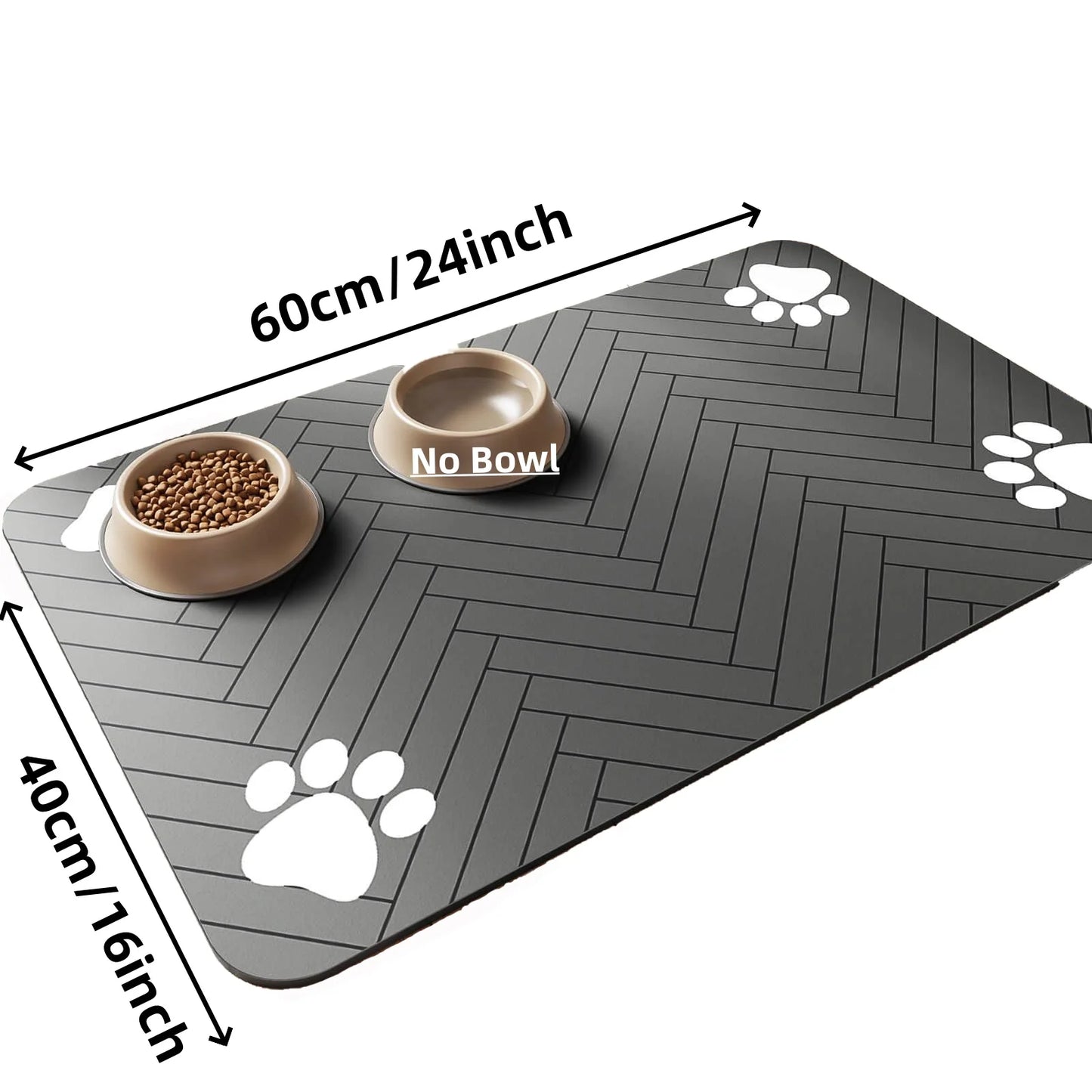SwiftHaven pet feeding mat size and dimensions