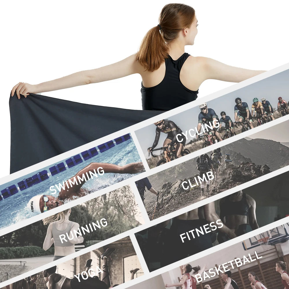 SwiftHaven microfiber travel towel, soft and lightweight