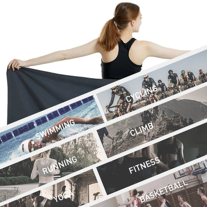 SwiftHaven microfiber travel towel, soft and lightweight