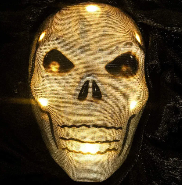 LED Hanging Skull Ghost – Halloween Decoration
